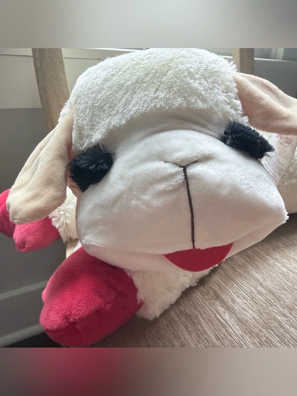 Jumbo 24 inch Lamb Chop Dog Interactive Plush Toy: Extra Soft Cuddly Gift
